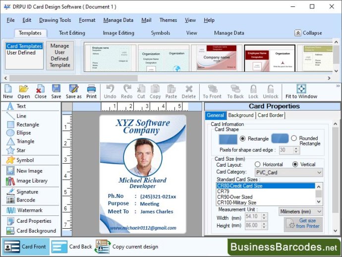 ID Card Design and Printing Software