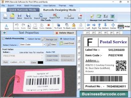 Post Office Barcode Labels Maker