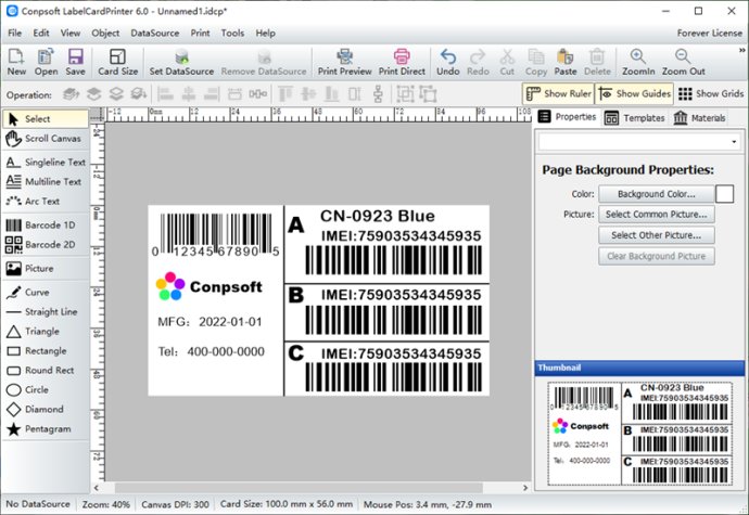 Conpsoft LabelCardPrinter