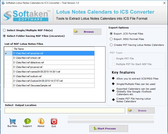 Lotus Notes Calendars to ICS Converter