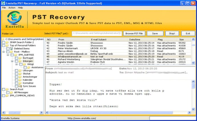 PST Email Recovery Program