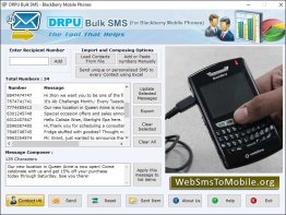 SMS Software for Blackberry Mobile