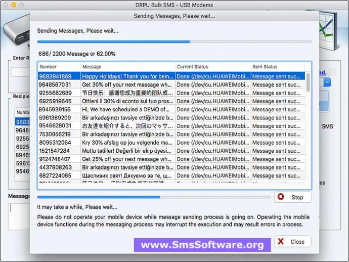 Free Mac Bulk SMS Modem