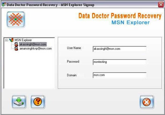 MSN Password Unmask Software