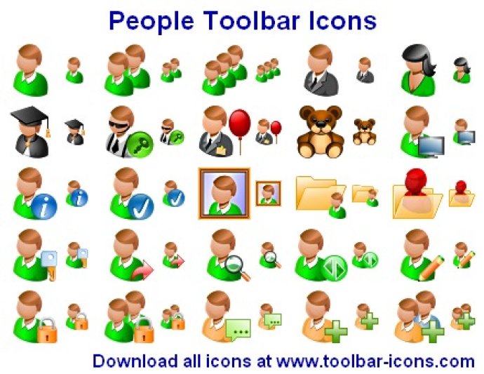 People Toolbar Icons