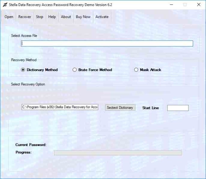 Stella Access Password Recovery software