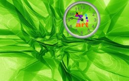 7art Spicy Crystal Clock ScreenSaver