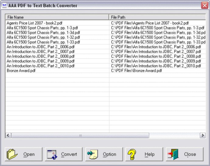 AAA PDF to Text Batch Converter