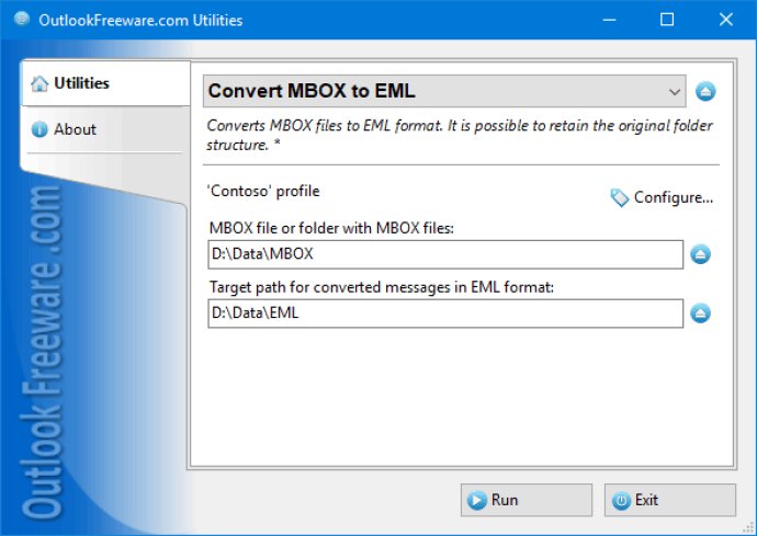 Convert MBOX to EML for Outlook