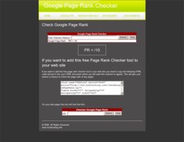 Google Page Rank Checker