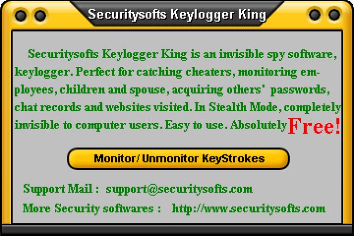 Securitysofts Keylogger King