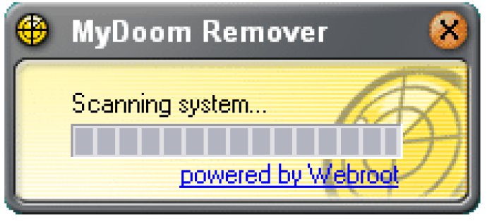 Webroot MyDoom Remover