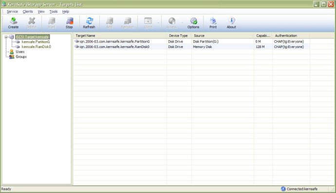 KernSafe iSCSI Target