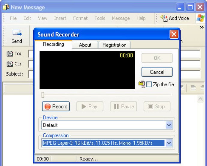 Email plus Voice for Outlook Express