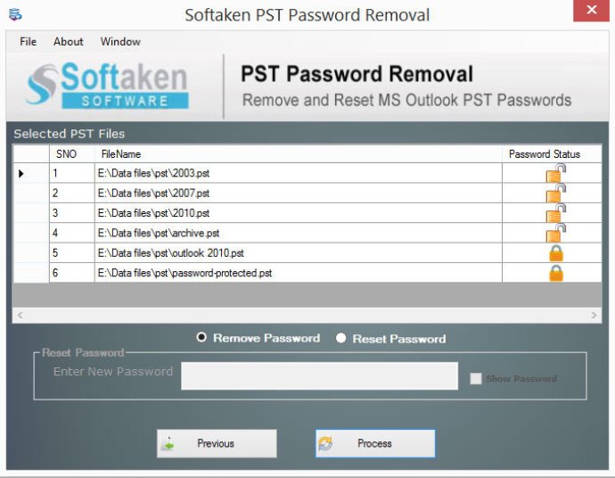 PST Password Removable