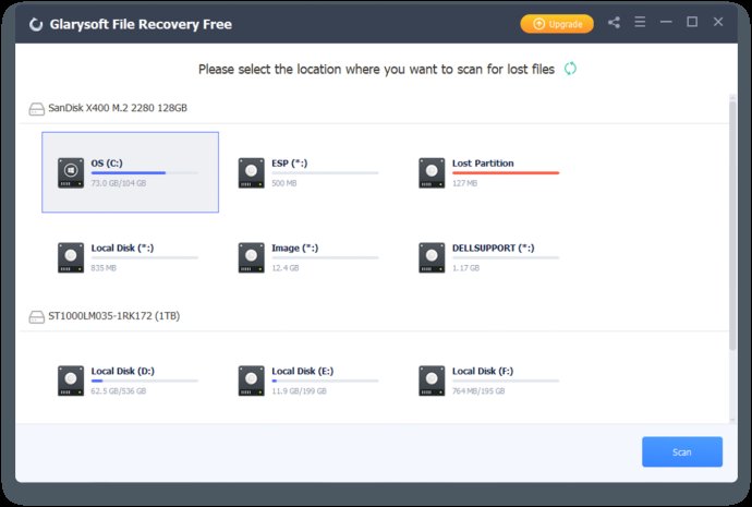 Glarysoft File Recovery Free