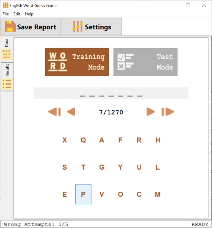 Metamorphosec English Word Guess Game