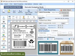 Postal Barcode Maker Program