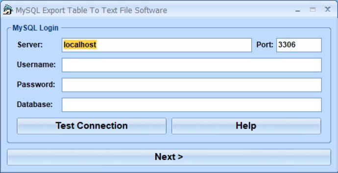 MySQL Export Table To Text File Software