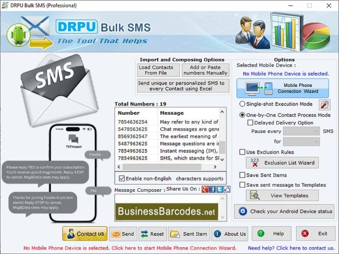 SMS Message Scheduling Application