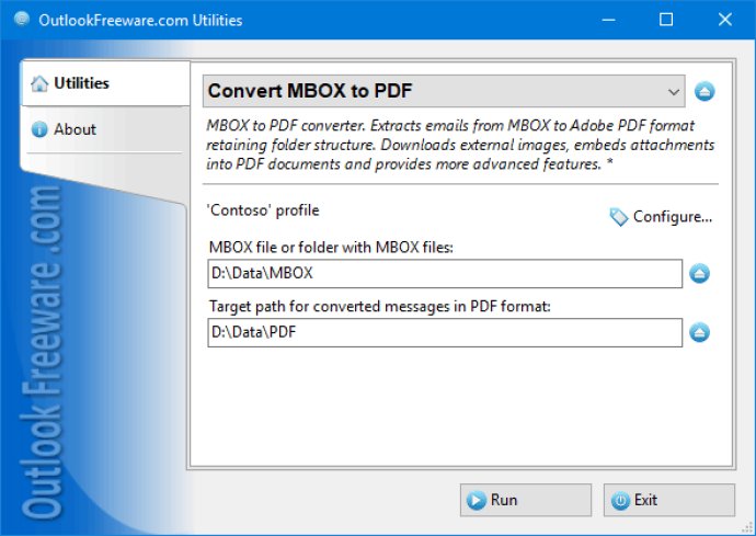 Convert MBOX to PDF for Outlook