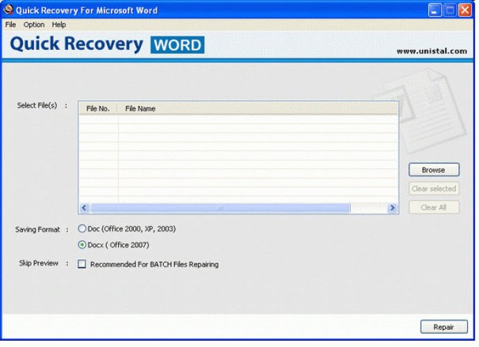 Word File Recovery