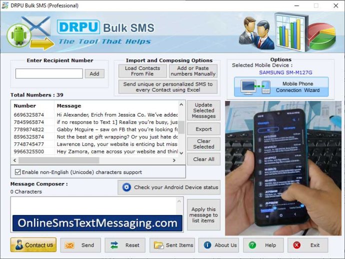 Online SMS Application Online SMS Application
