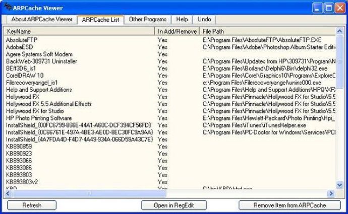 ARPCache Viewer