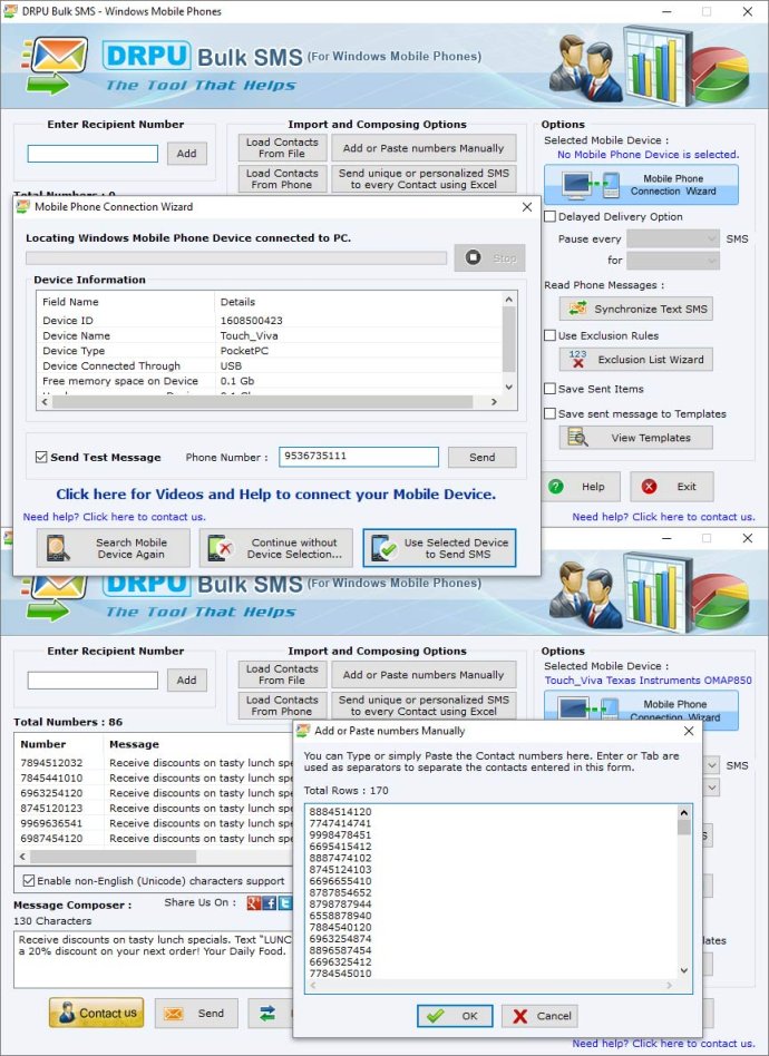 SMS for Windows SMS for Windows