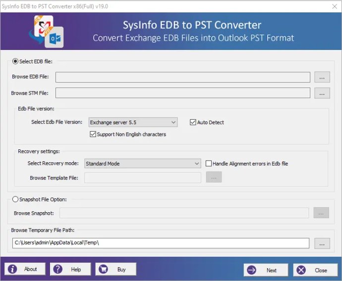 SysInfo EDB to PST Converter