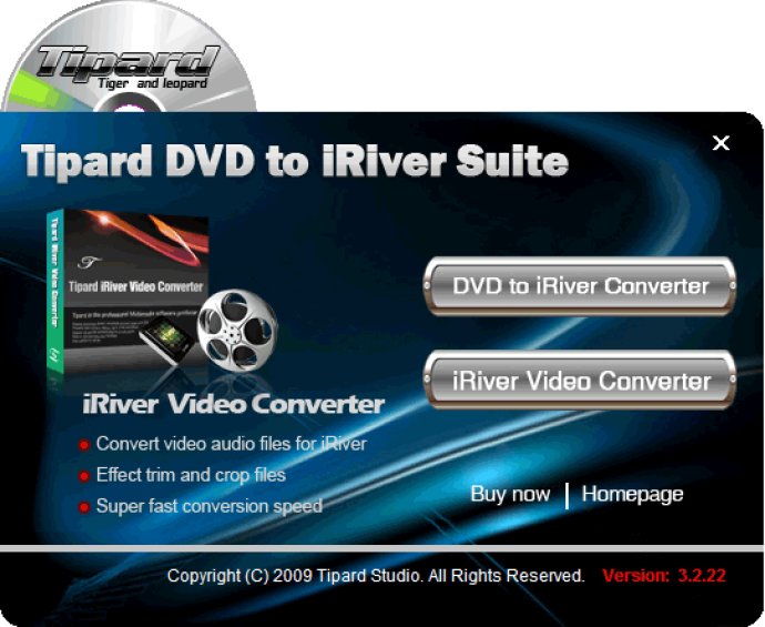 Tipard DVD to iRiver Suite