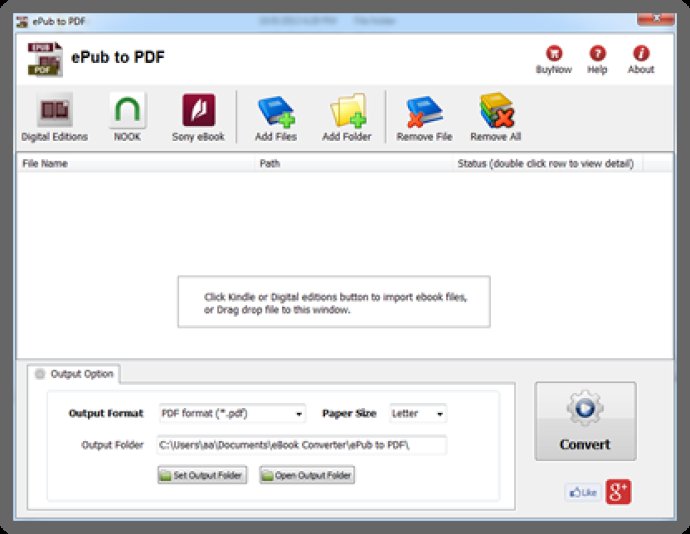 ePub to PDF