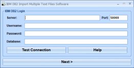IBM DB2 Import Multiple Text Files Software