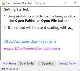 Batch Convert Docx to Txt Software