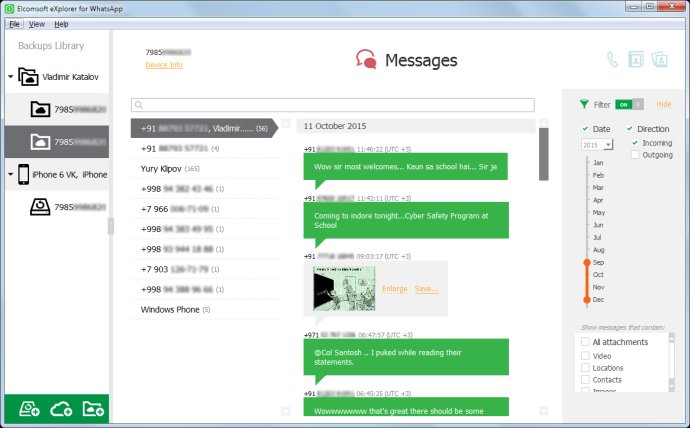 Elcomsoft eXplorer for WhatsApp