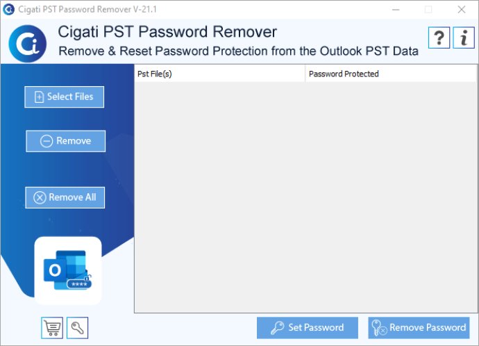 Cigati PST Password Remover Tool