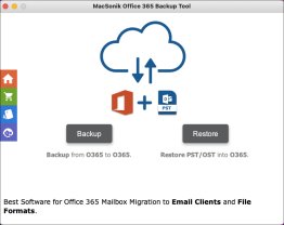 MacSonik Office 365 Email Backup Tool