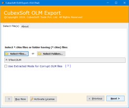 Email OLM File to PST Converter