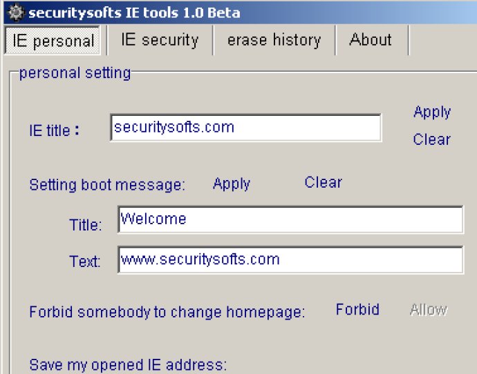 securitysofts IE tools