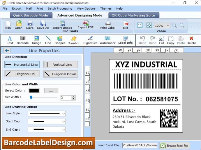 Manufacturing Industry Barcode Label Manufacturing Industry Barcode Label