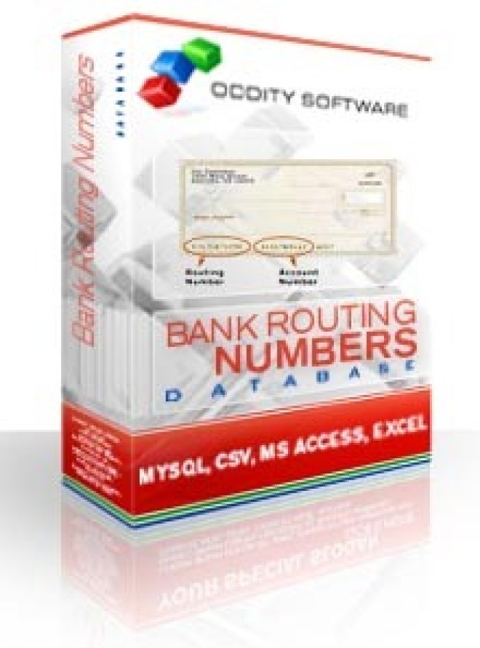 Bank Routing Numbers Database