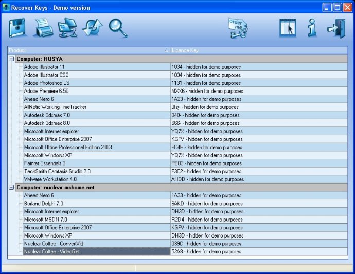 Recover Keys Enterprise