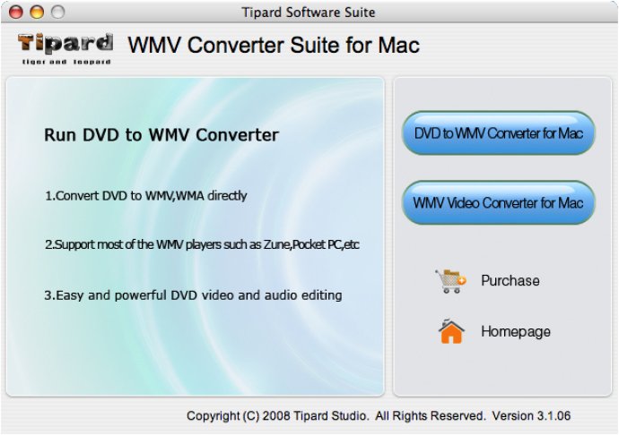 Tipard WMV Converter Suite for Mac