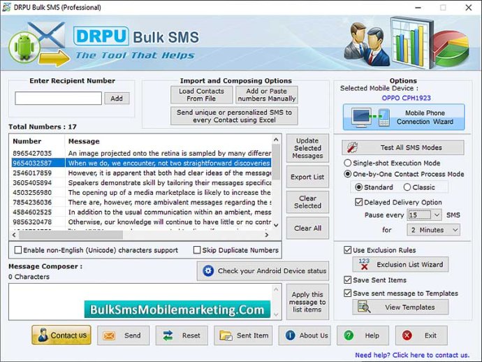 Bulk SMS Mobile Marketing Software