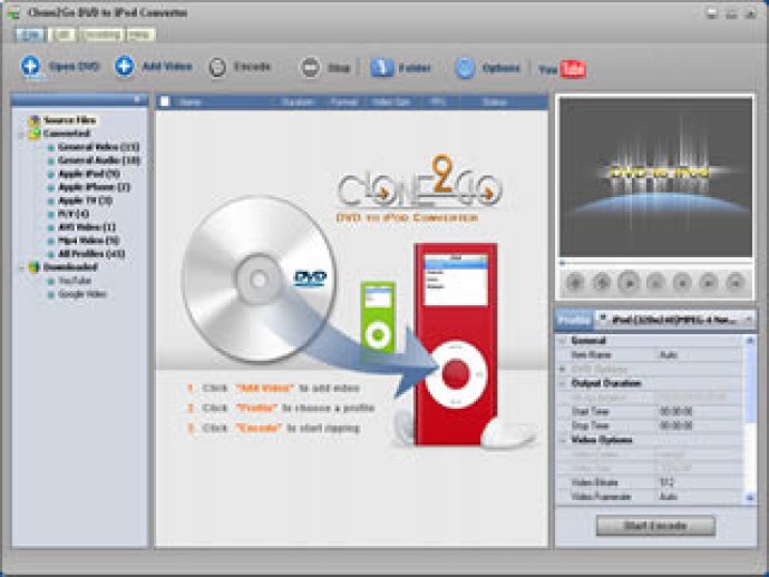 Clone2Go DVD to iPod Converter