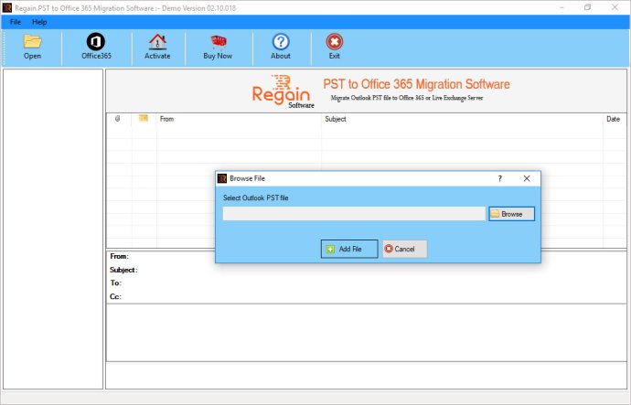 Regain PST to Office 365 Migration