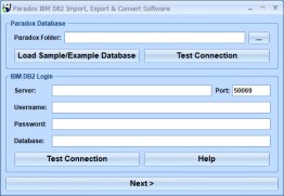 Paradox IBM DB2 Import, Export & Convert Software