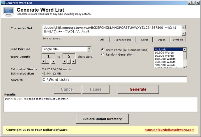 Generate Word List