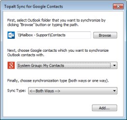 Topalt Sync for Google Contacts