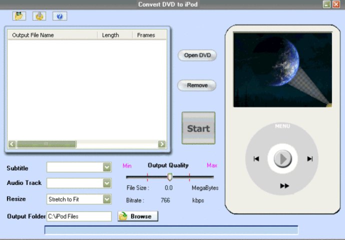 Dipro Convert DVD To iPod
